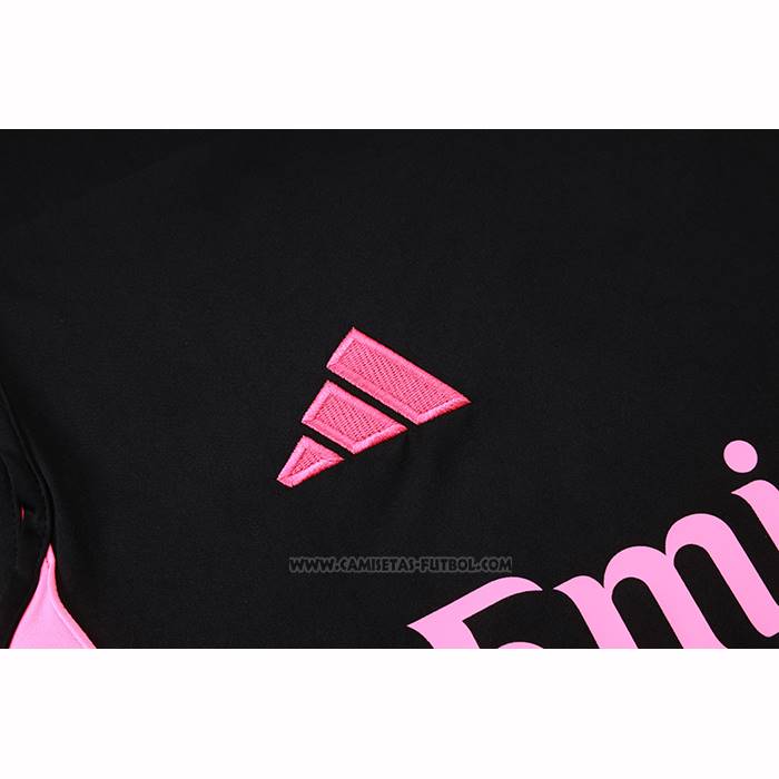 Camiseta de Entrenamiento Inter Miami Sin Mangas 2025-2026 Negro Rosa